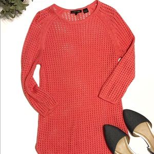 Jeanne Pierre Coral Crochet Top | Small